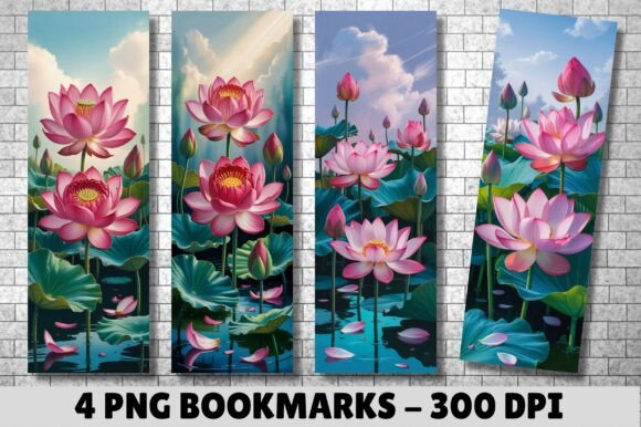 Download Pink Lotus Water Lily Garden Bookmarks - Lotus water lily Collection