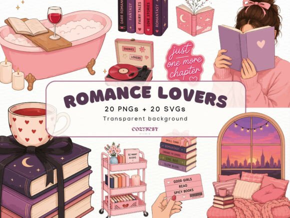 Download Romance Lovers Cliparts, Bookish PNG SVG - Cliparts Collection