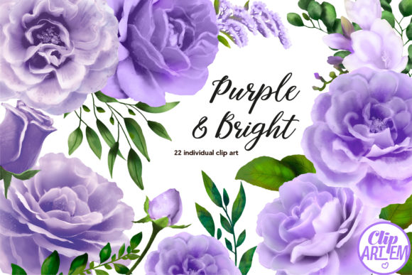 Download Purple Floral Watercolor Bundle 22 PNG - Floral watercolor bundle Collection