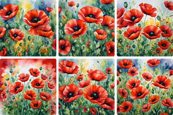 Download Stunning Red Poppies Field - Red poppies Collection