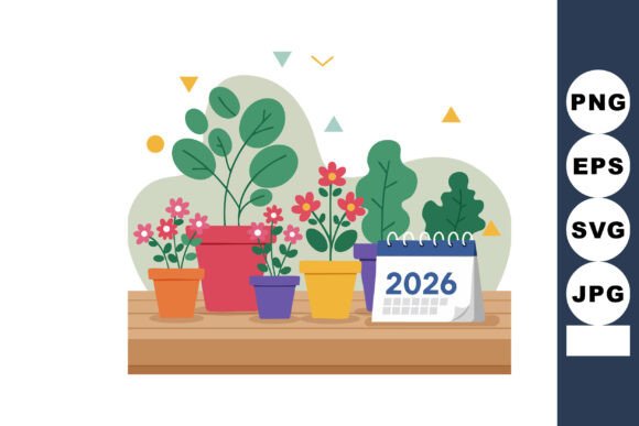 Download Potted Plants with Colorful Flowers and - Potted plants Collection