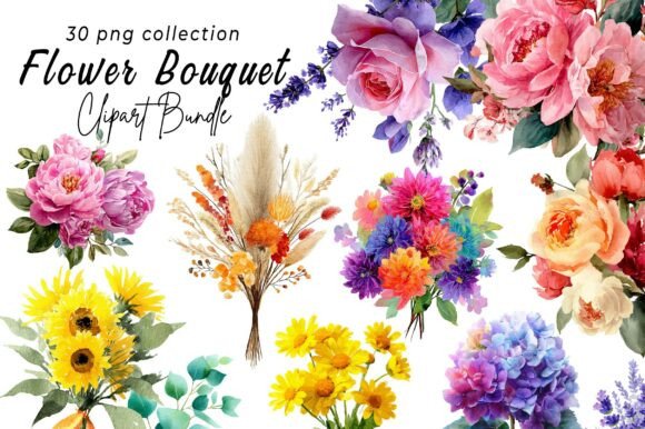 Download Watercolor Flower Bouquet, Floral Png - Premium Resources