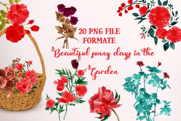 Download Spring-Summer Floral Watercolor Bundle - Floral watercolor bundle Collection
