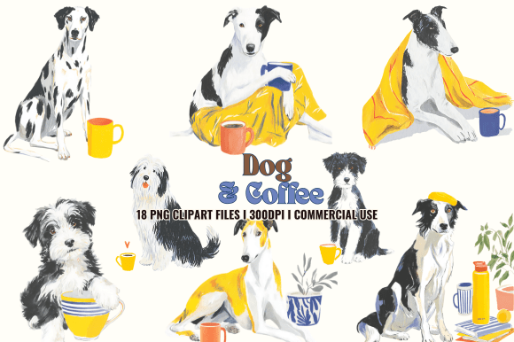 Download Dog &amp; Coffee Cliparts - Cliparts Collection