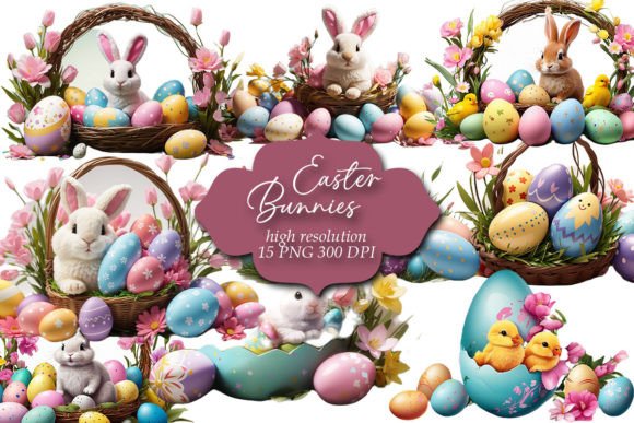 Download Easter Clipart, Easter Bunnies Clip Art - Easter bunnies clip art Collection